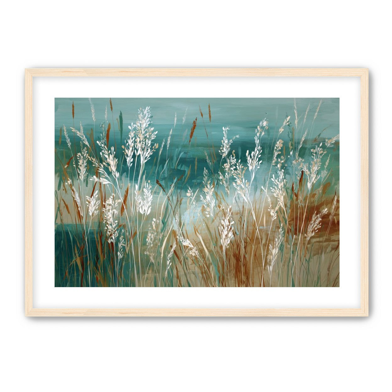 White Meadow Grasses Before Water |
