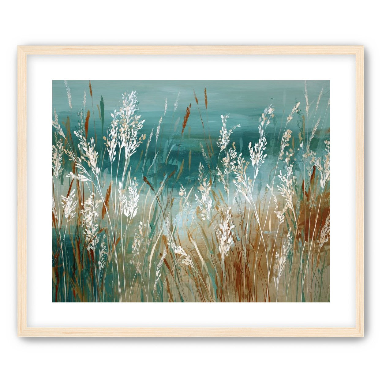 White Meadow Grasses Before Water |