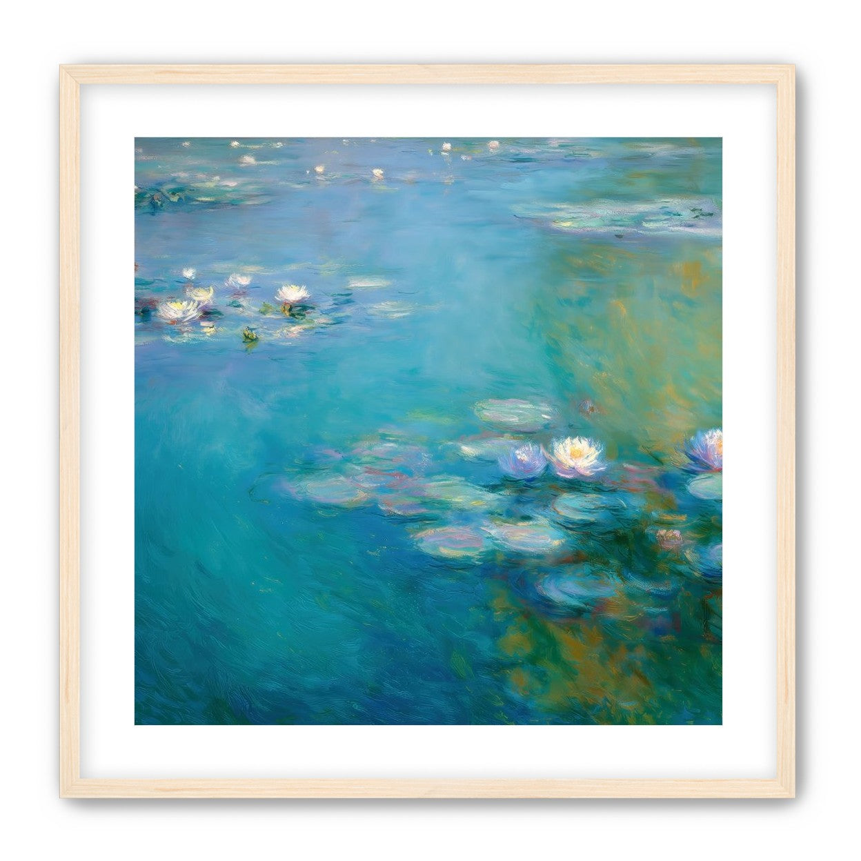 Still Water with Open Blossoms