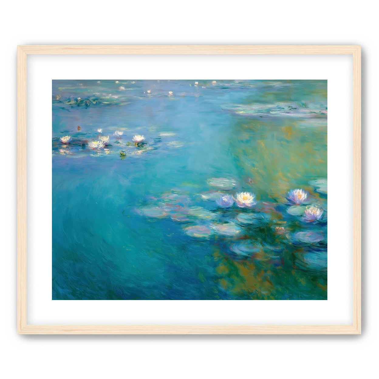 Still Water with Open Blossoms