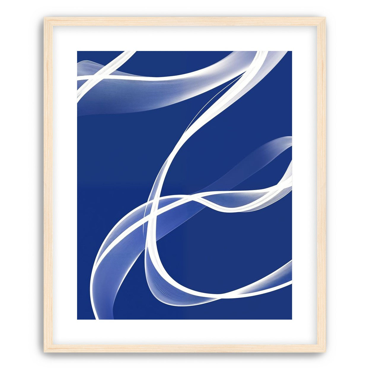 White Stroke on Blue 2