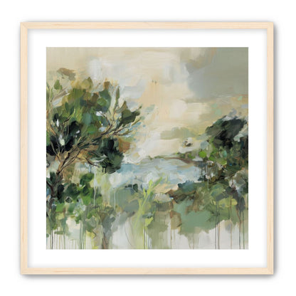 Hillside Trees in Loose Paint