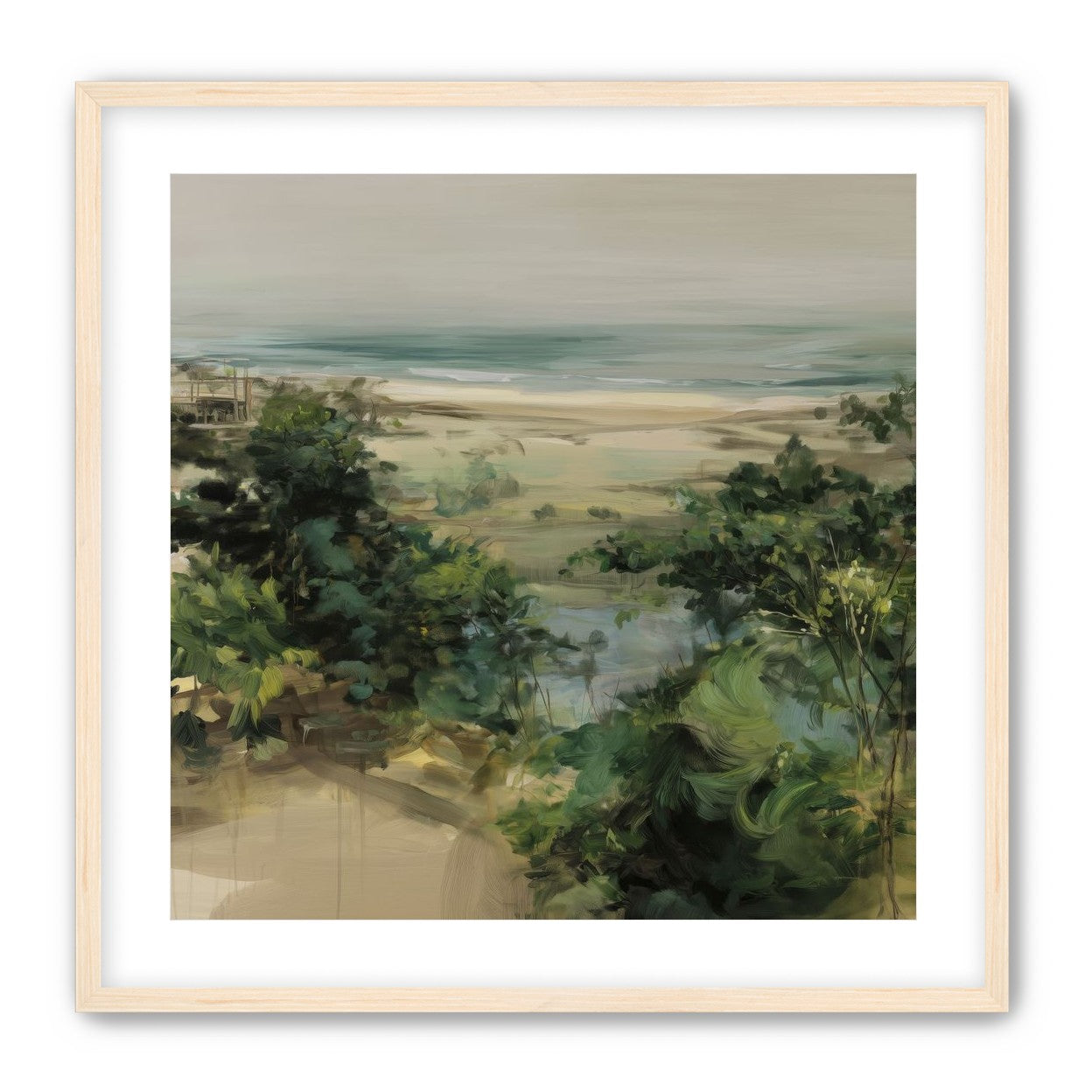 Coastal Dunes with Trees