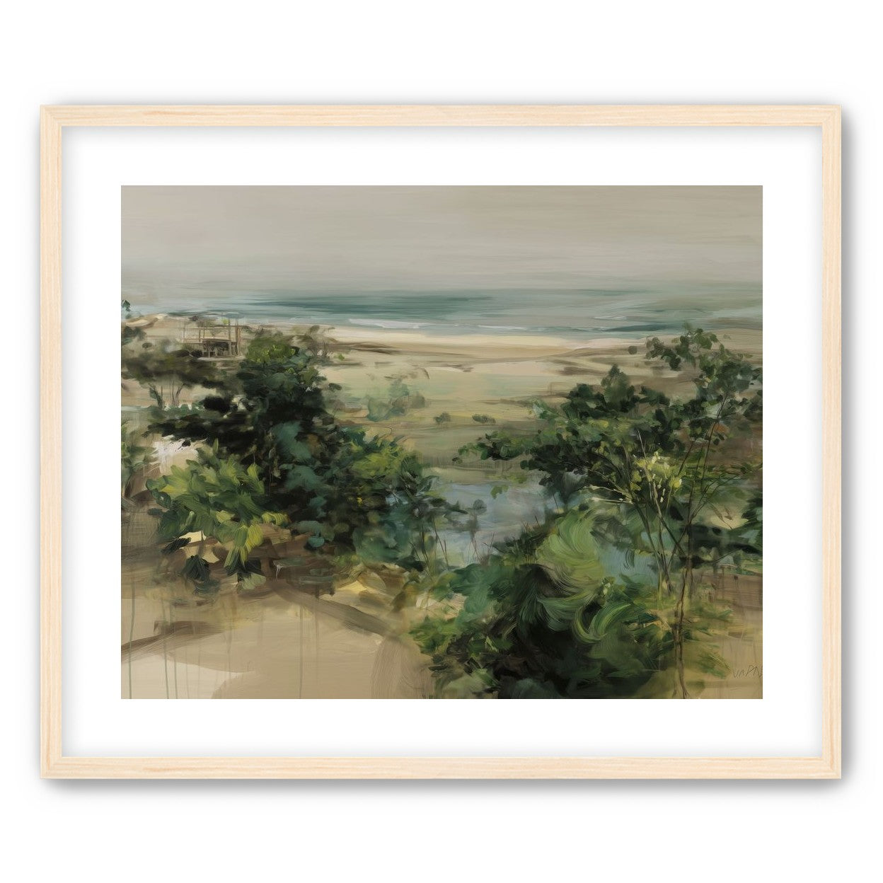 Coastal Dunes with Trees