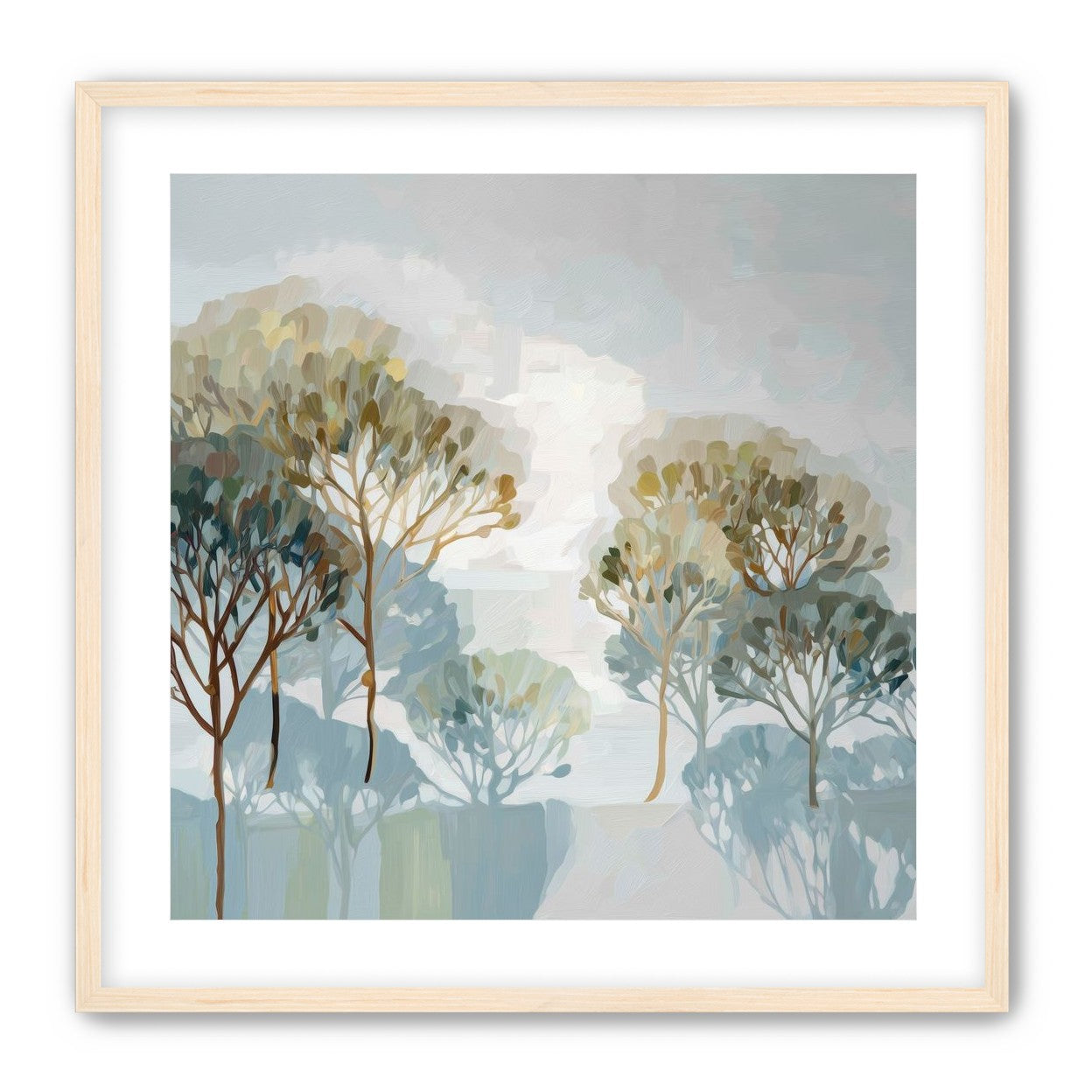 Tree Canopies in Soft Rows