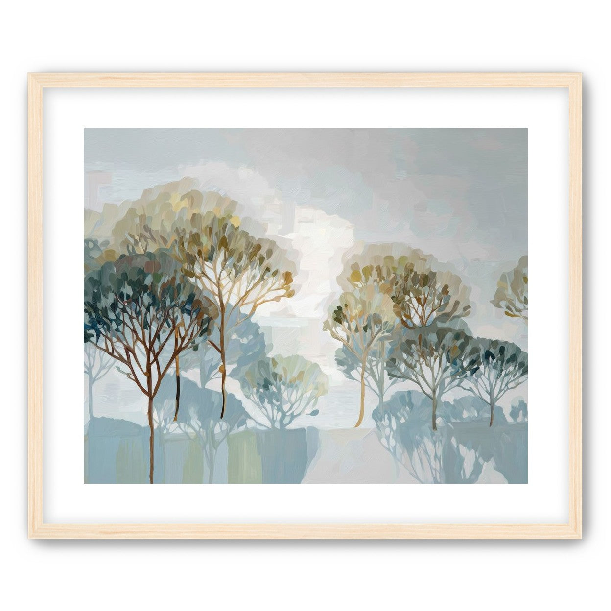 Tree Canopies in Soft Rows