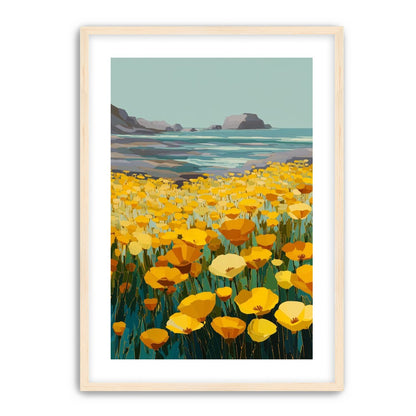 Poppy Field Facing the Pacific