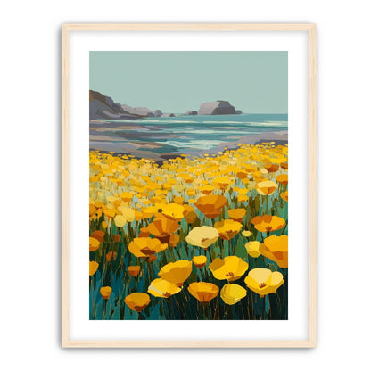 Poppy Field Facing the Pacific