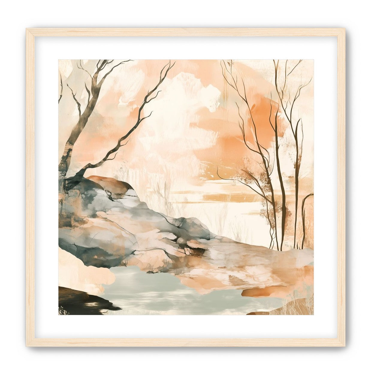 Ink Wash Over Stone Texture