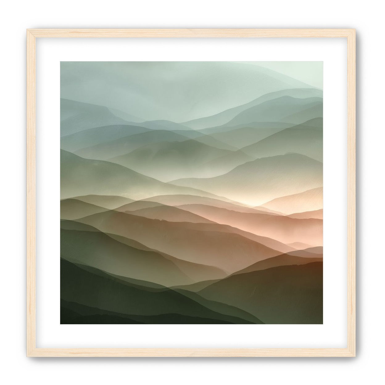 Mountains in Haze