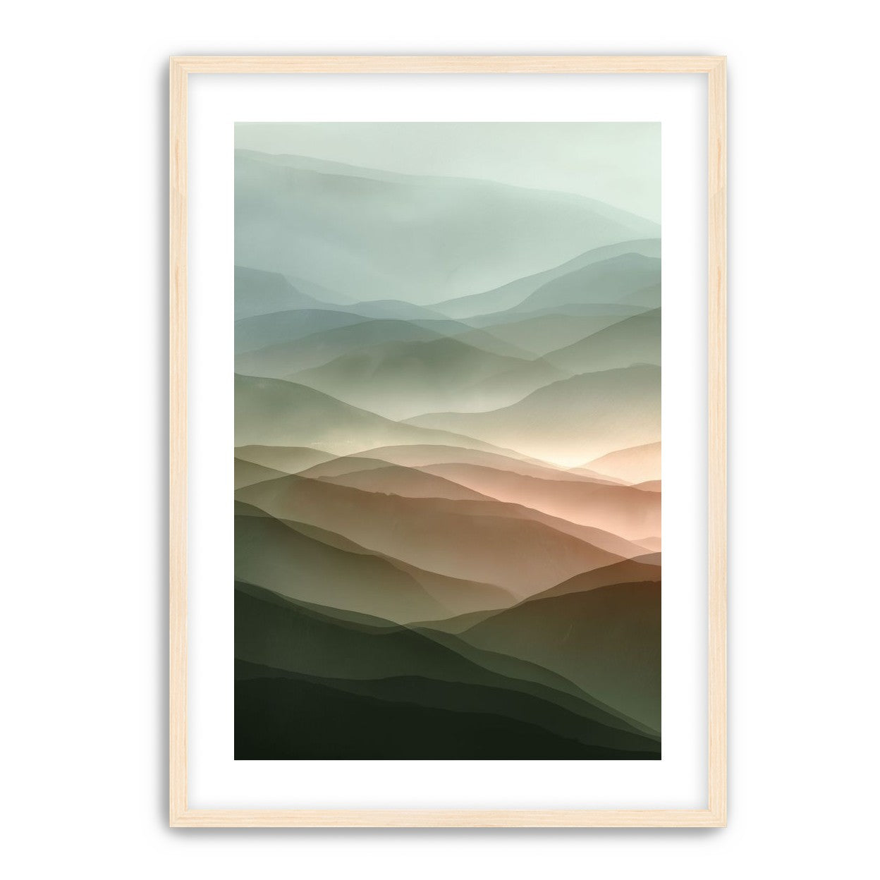 Mountains in Haze