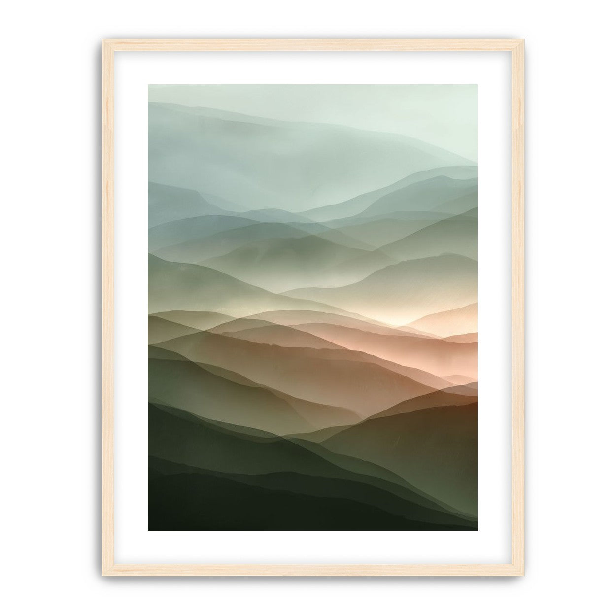 Mountains in Haze
