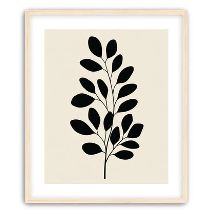 Plant Cutout on Cream