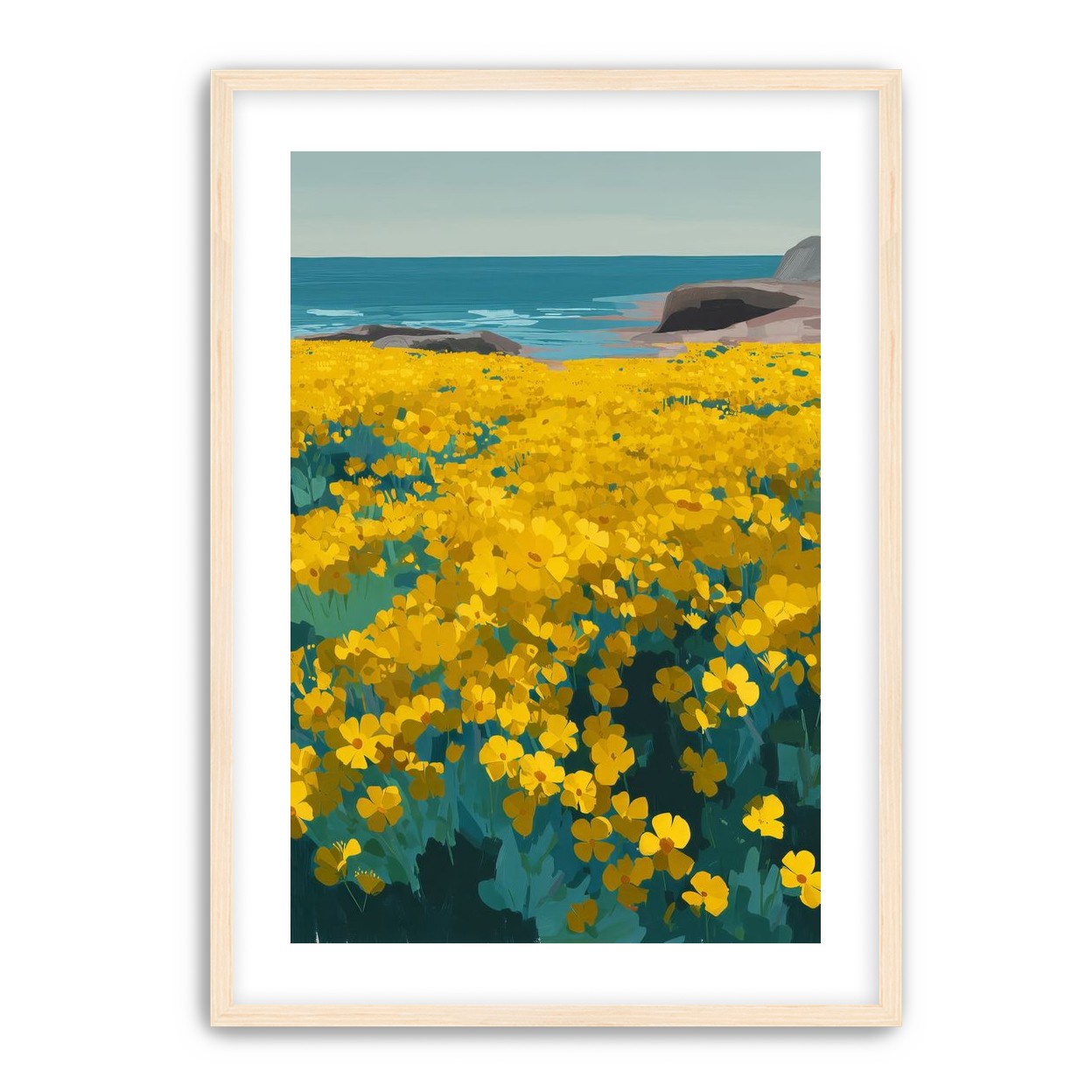 Yellow Coastal Wildflowers