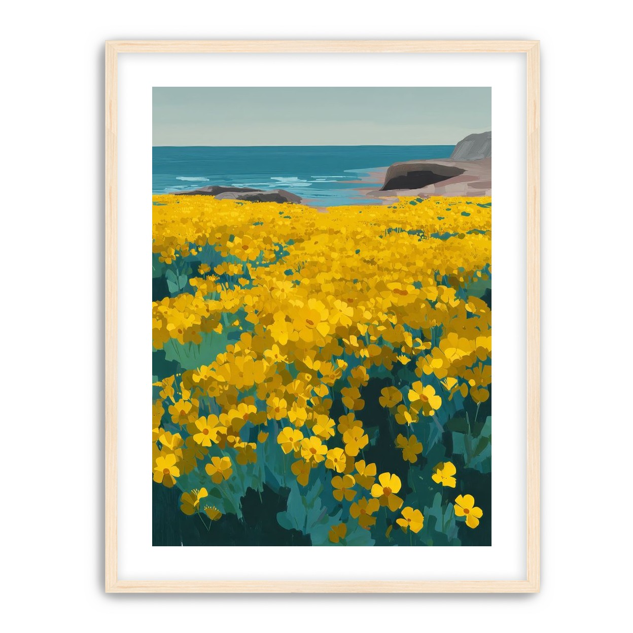 Yellow Coastal Wildflowers