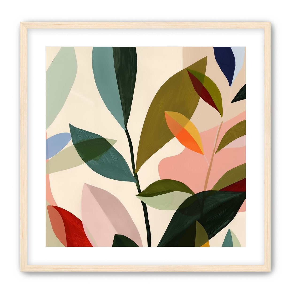 Cluster of Painted Leaves 