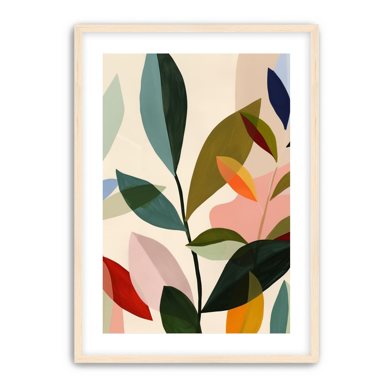 Cluster of Painted Leaves