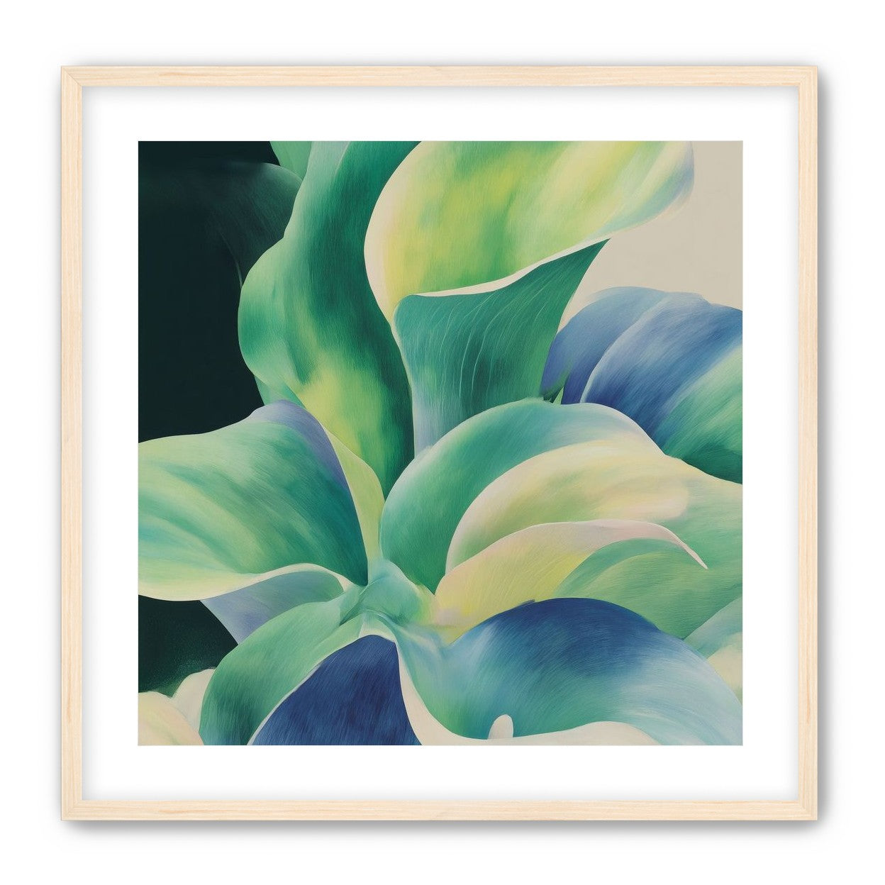 Leaves turning toward light