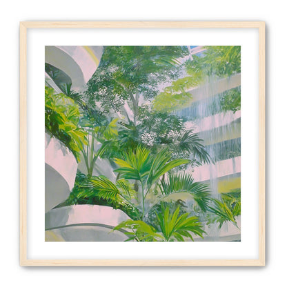 Palms beneath the skylight