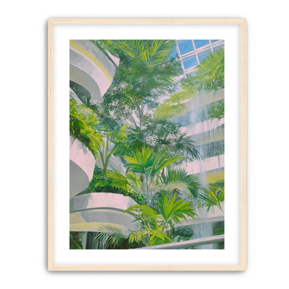 Palms beneath the skylight