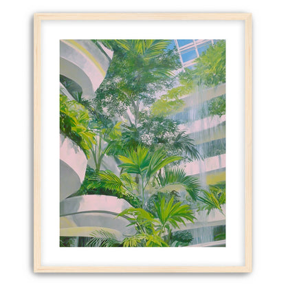 Palms beneath the skylight