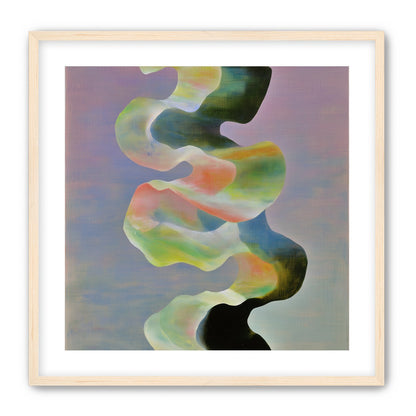 Twisting painted ribbon bands
