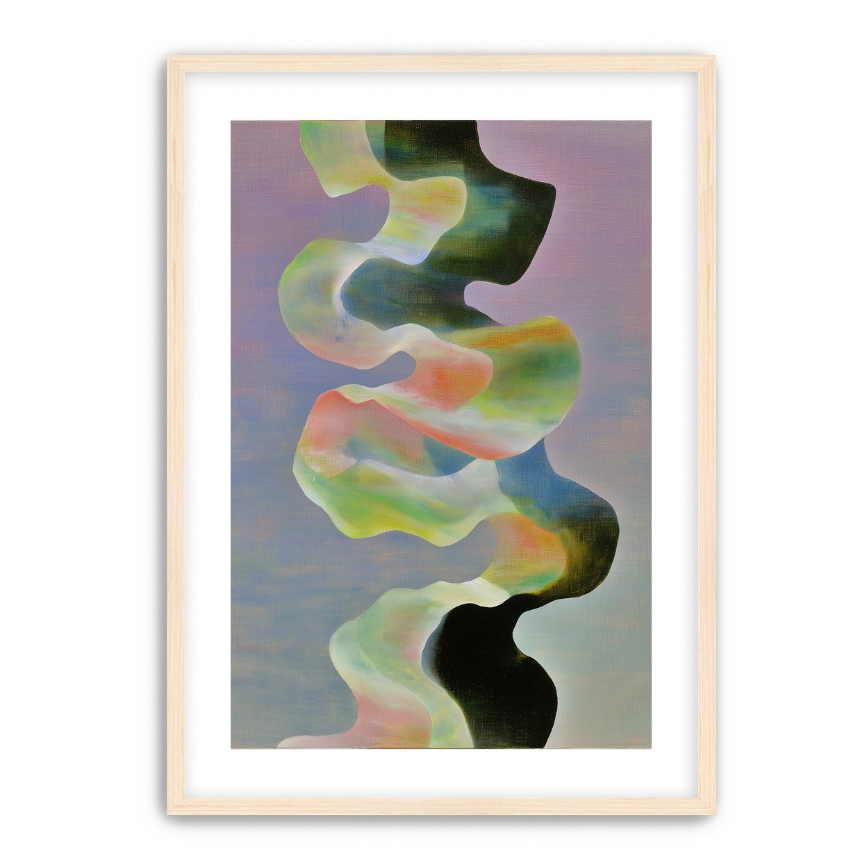 Twisting painted ribbon bands