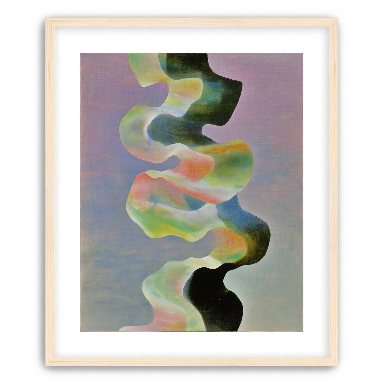 Twisting painted ribbon bands