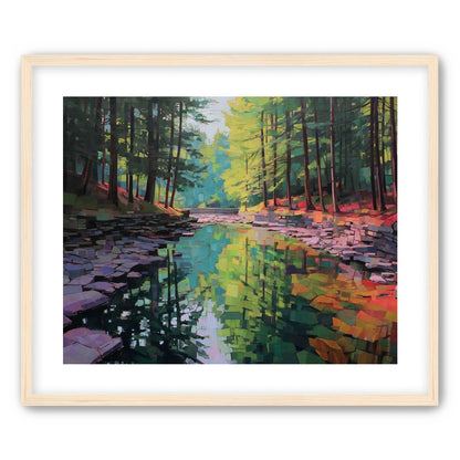 Worn Stones Along a Quiet Creek