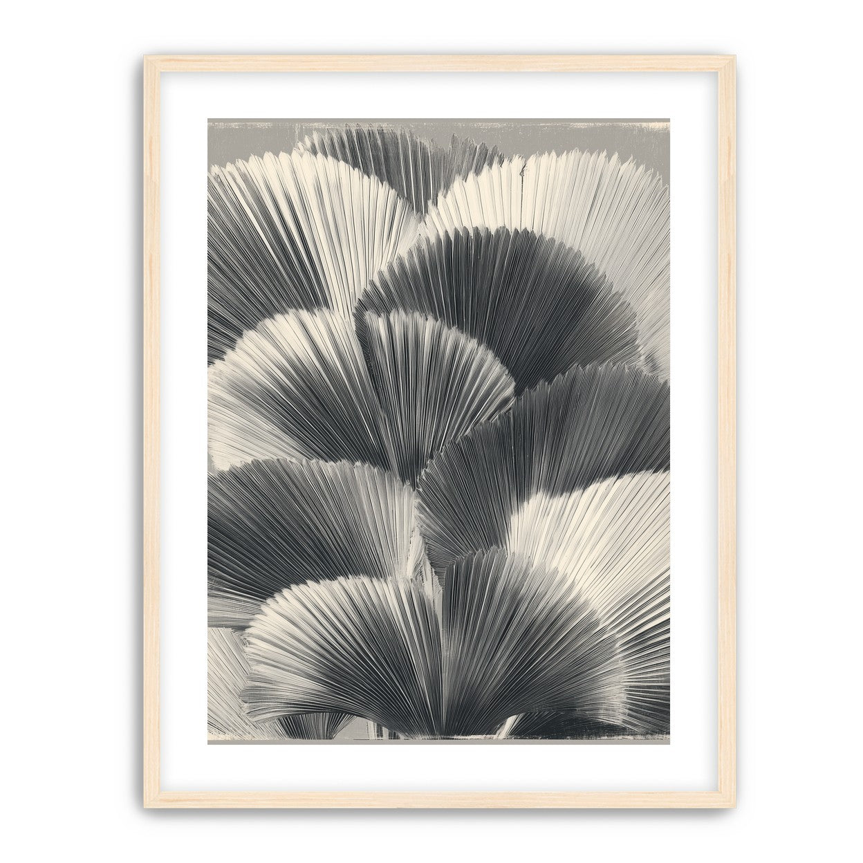 Ginkgo leaves in shadow