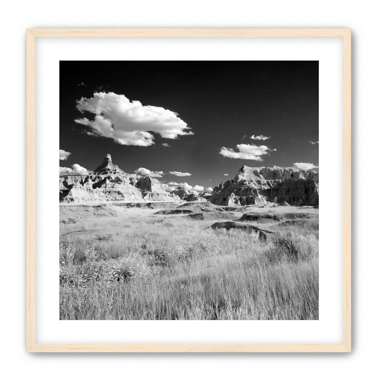 Badlands in Monochrome