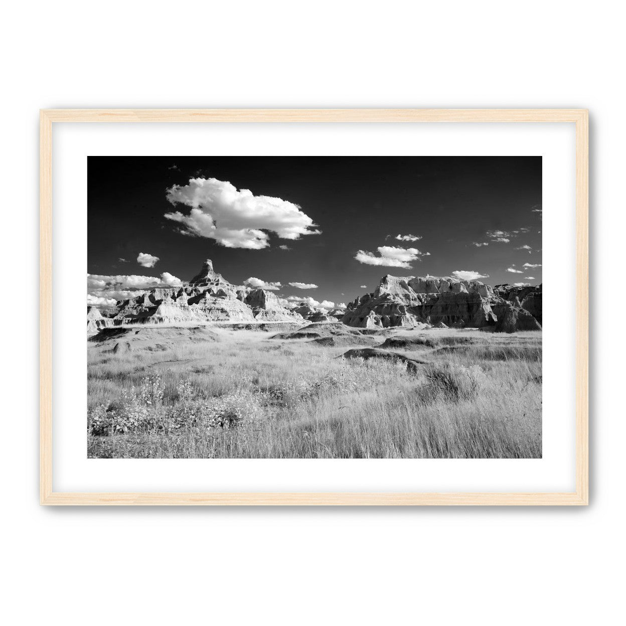 Badlands in Monochrome