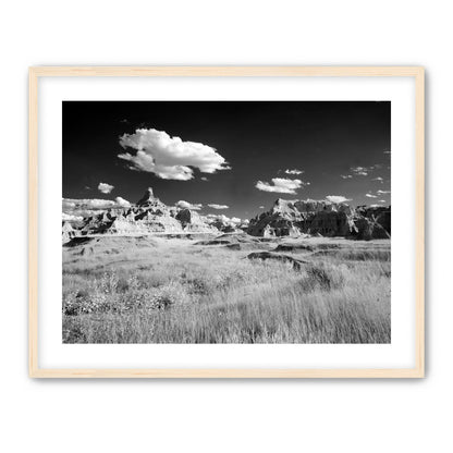 Badlands in Monochrome