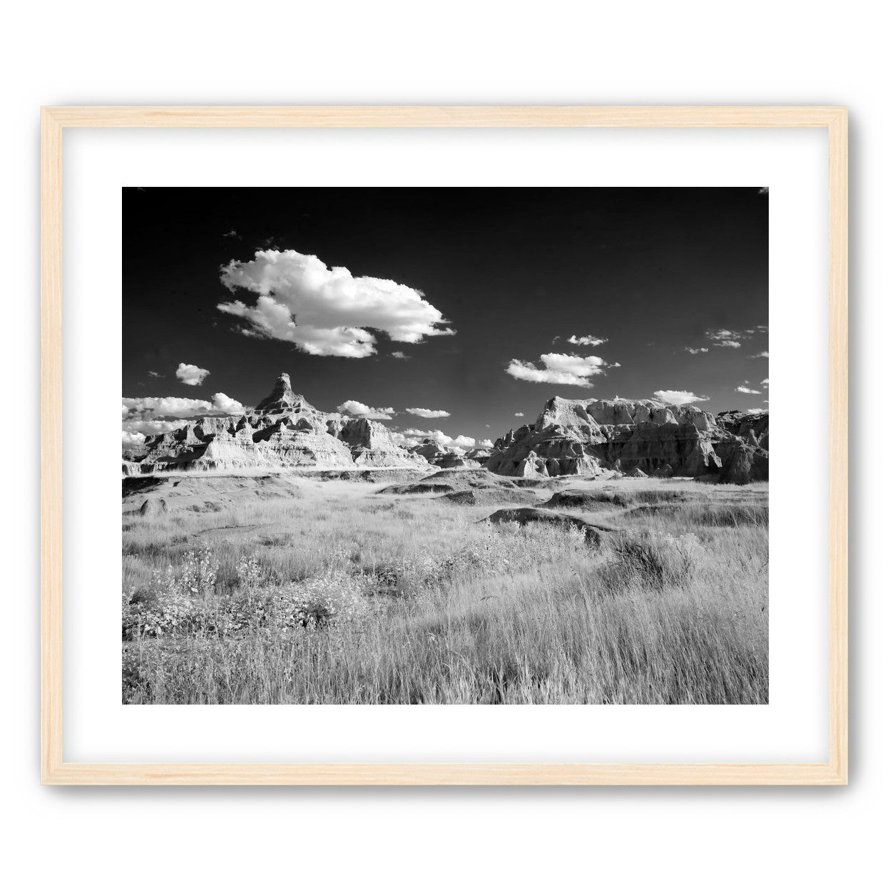 Badlands in Monochrome