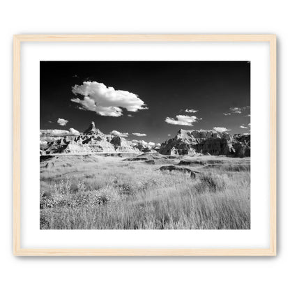 Badlands in Monochrome
