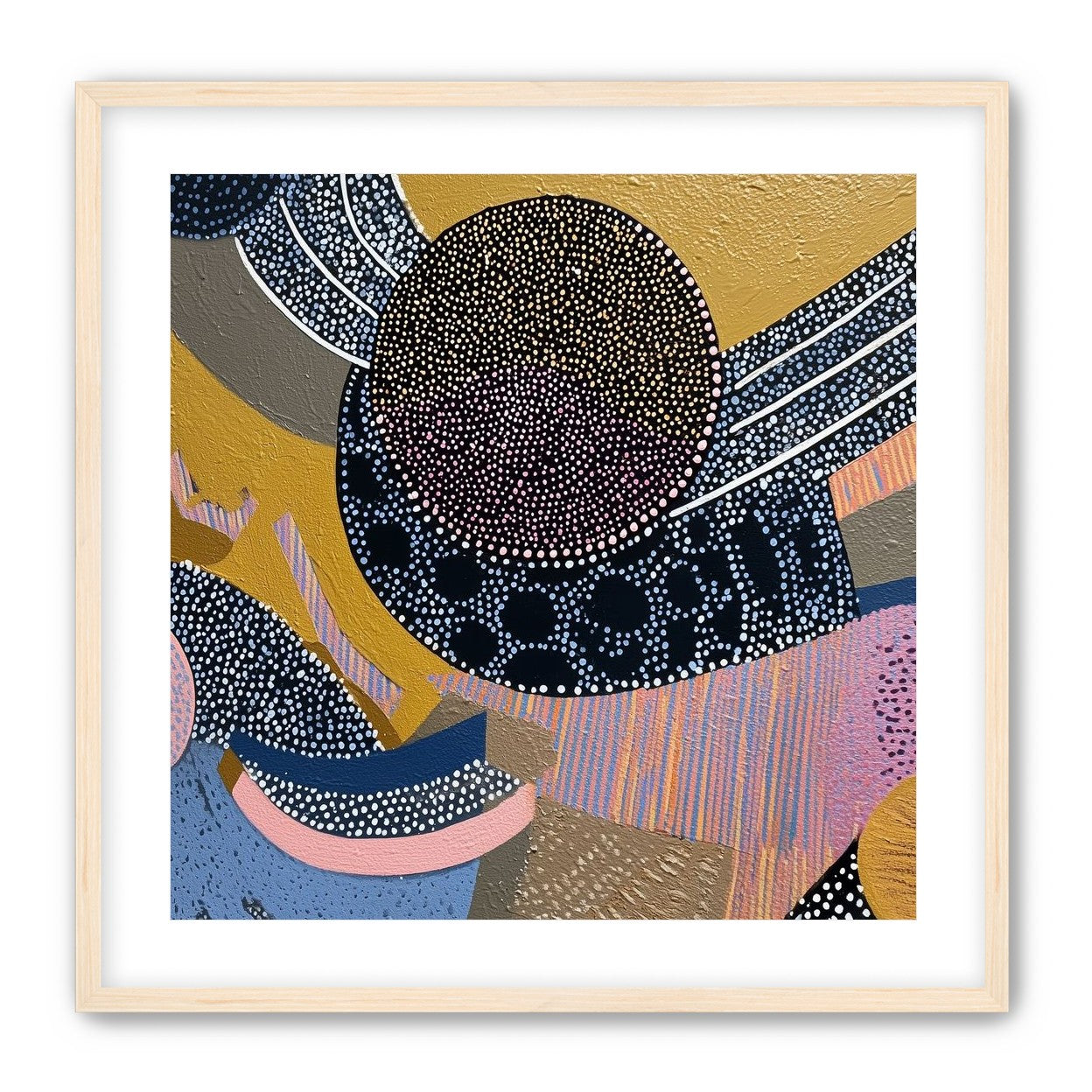 Ochre Ground with Layered Discs