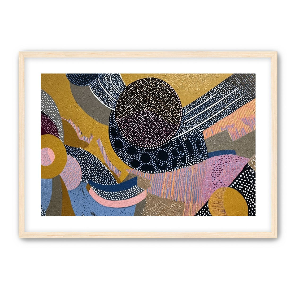 Ochre Ground with Layered Discs