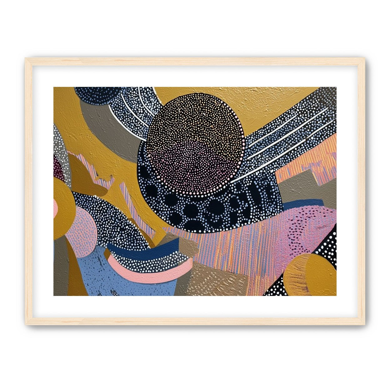 Ochre Ground with Layered Discs