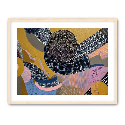 Ochre Ground with Layered Discs