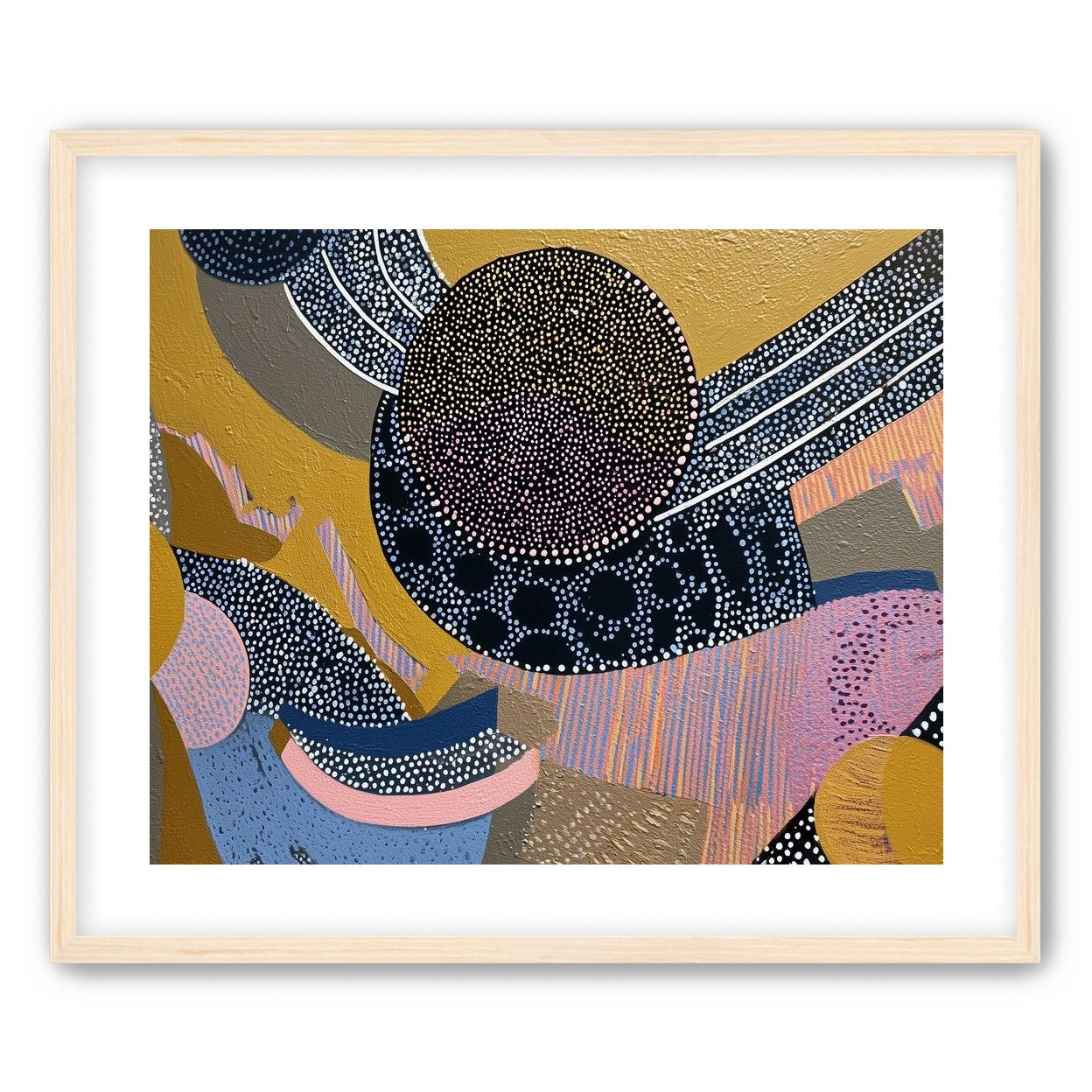 Ochre Ground with Layered Discs