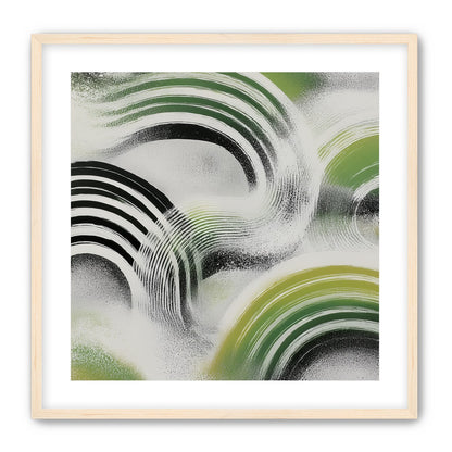 Green arcs across the haze