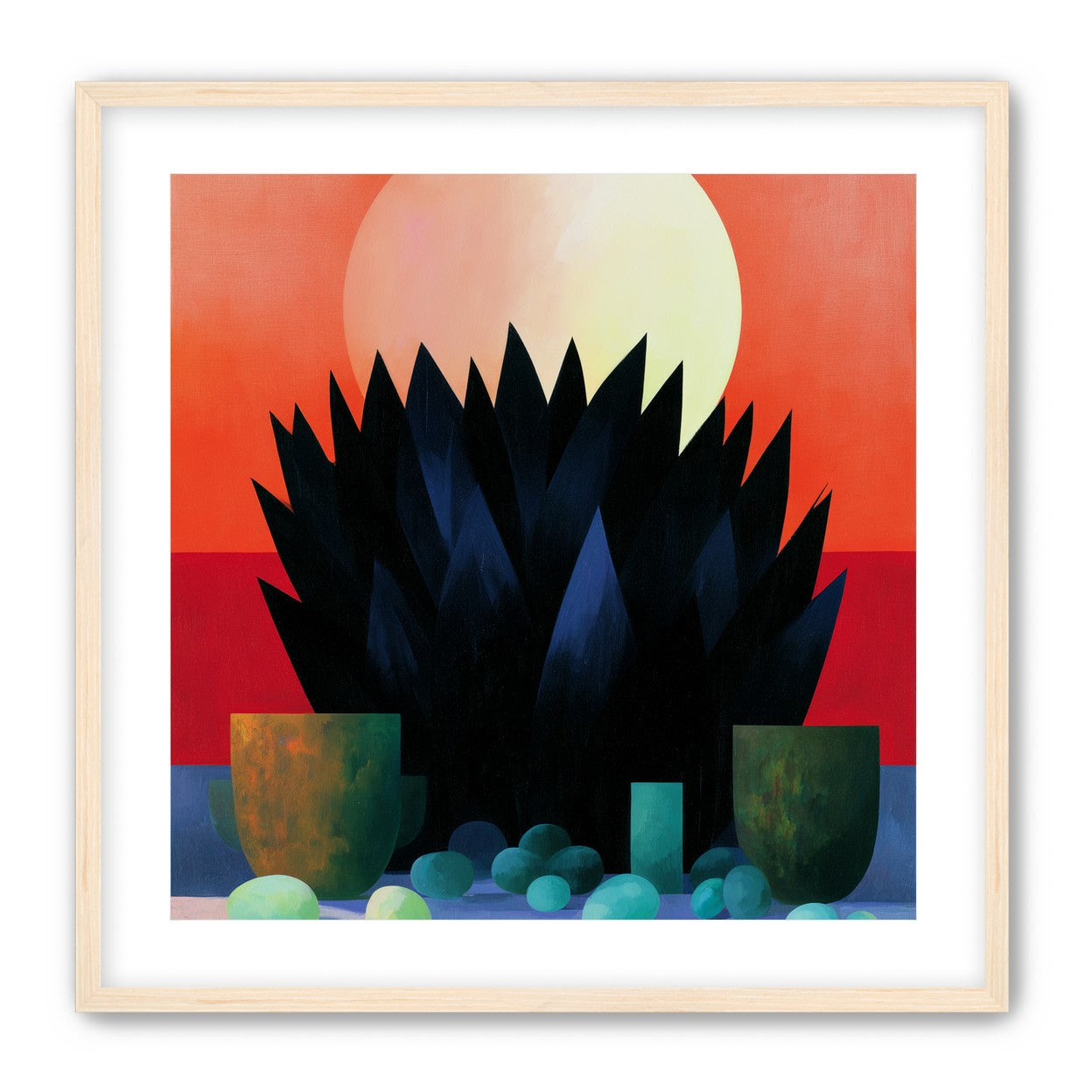 Fruit before the pale sun