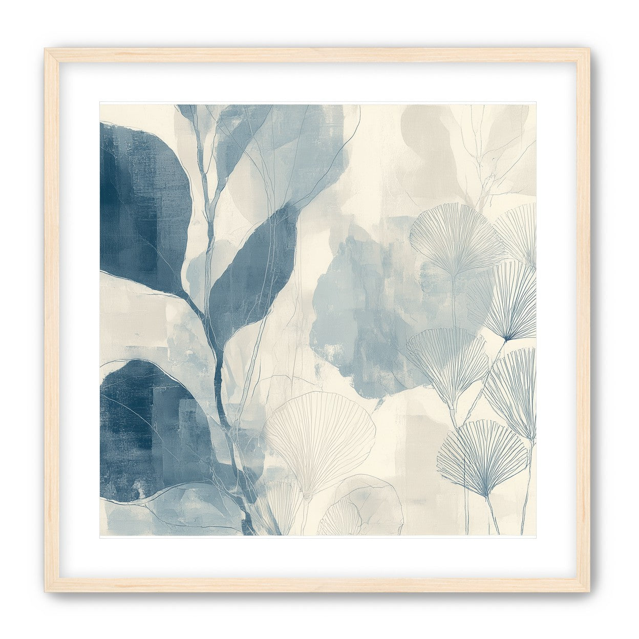 Pale leaves and fans