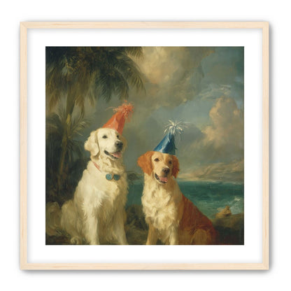 Party hats by the sea