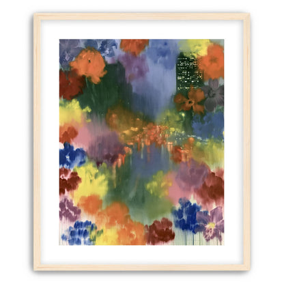 City lights in painted bloom