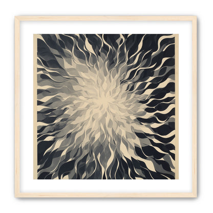 Pale center in black sweep