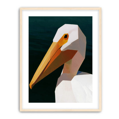 The beak cuts the dark