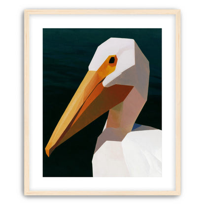 The beak cuts the dark