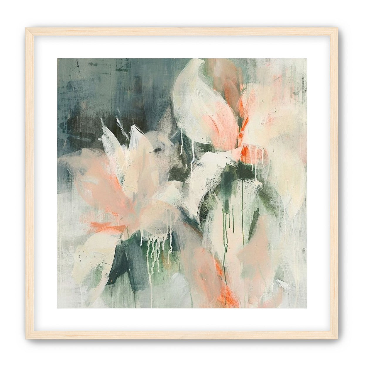 Drips on pale petals