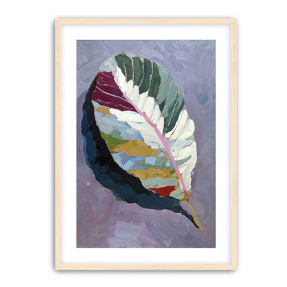 Leaf Form with Divided Color